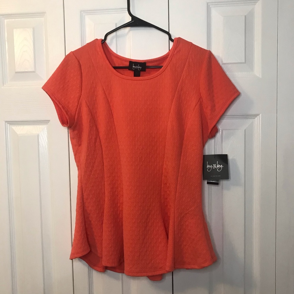 Coral shirt new with tags